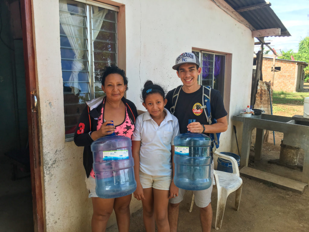 Delivering water in Nicaragua