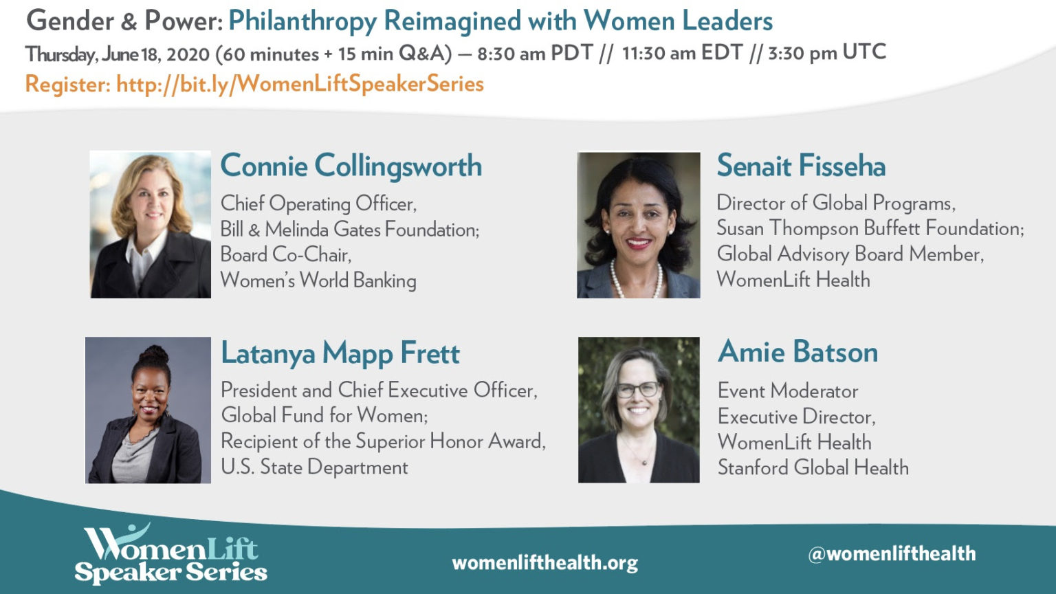 WomenLift Health Speaker Series: “Gender & Power: Philanthropy ...