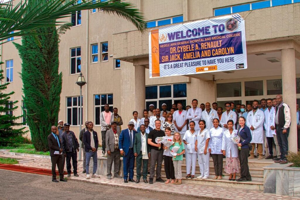 An Ethiopian medical hospital welcomes Dr. Renault and her family