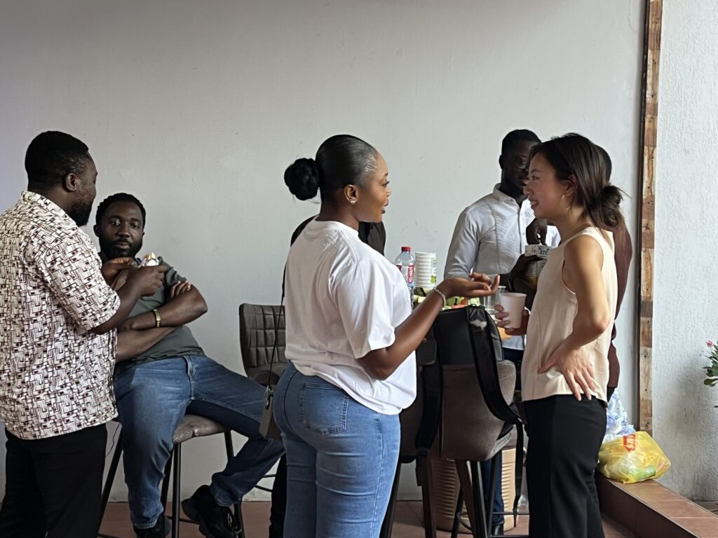 Stanford Undergraduate Adeline Liao working at Niora Systems in Ghana.